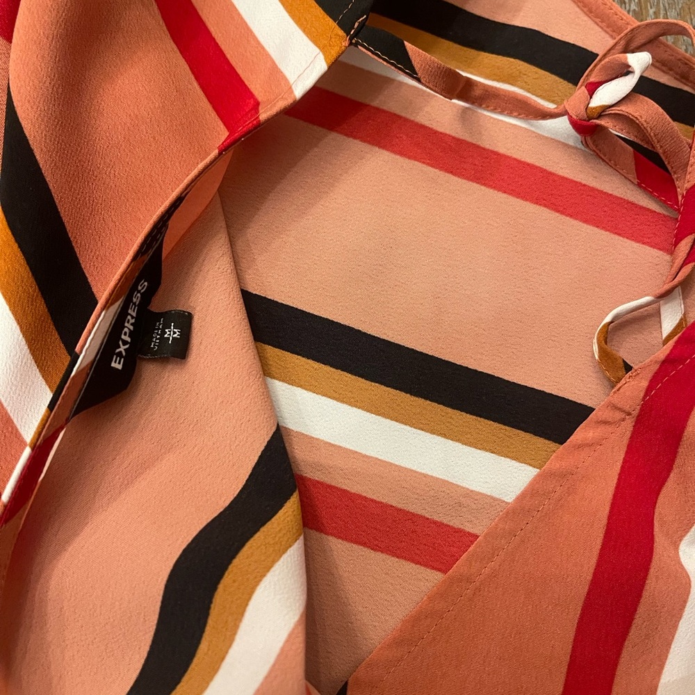 Express Multicolor Striped Blouse - Picture 3 of 3